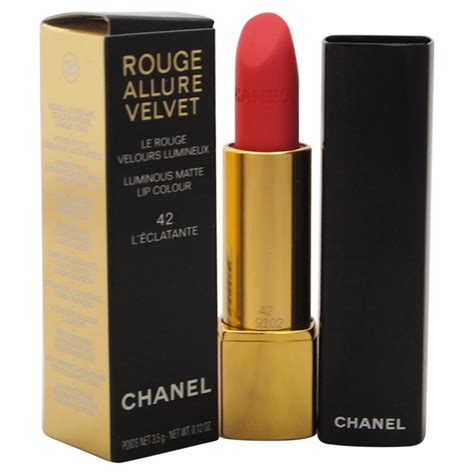 chanel rouge allure velvet 42 l& 39|Chanel Rouge Allure velvet lipstick.